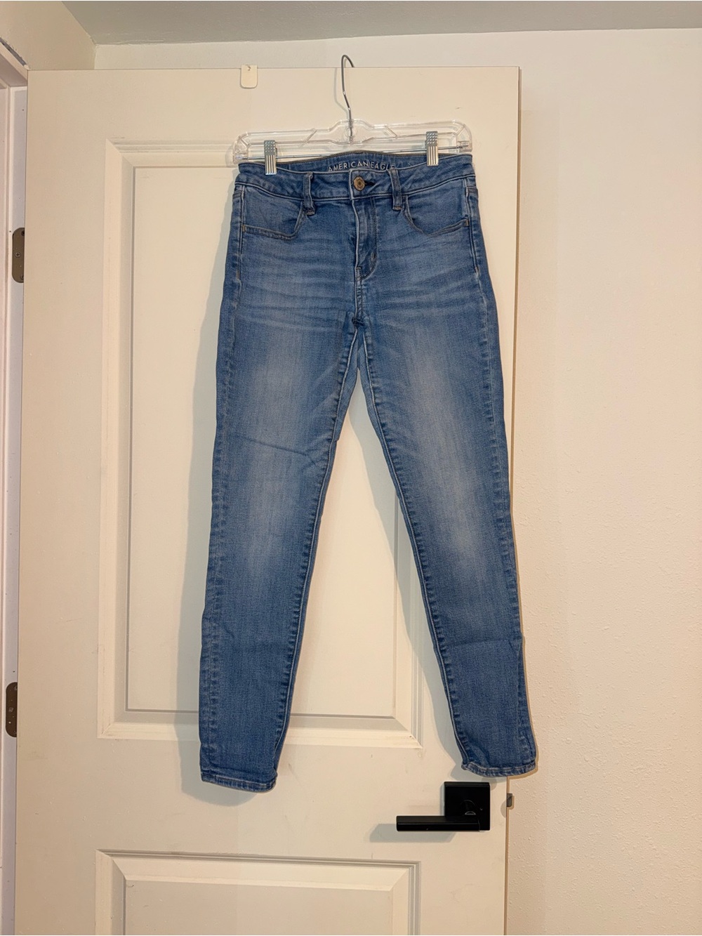 American Eagle Outfitters Light Blue Skinny Jeans High-Rise